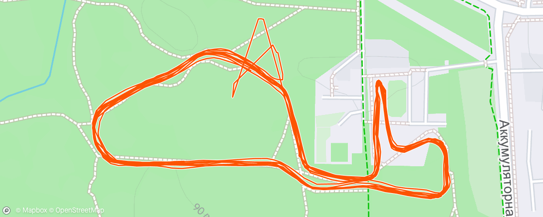 Карта физической активности (Дневной забег)