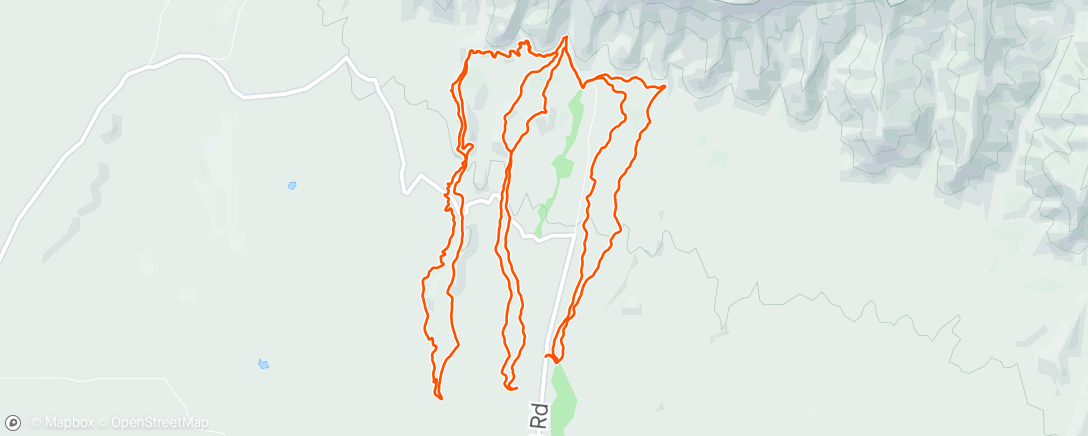 Map of the activity, Afternoon Monster ride
