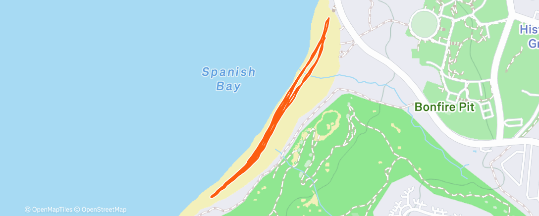 Map of the activity, Beach shenanigans