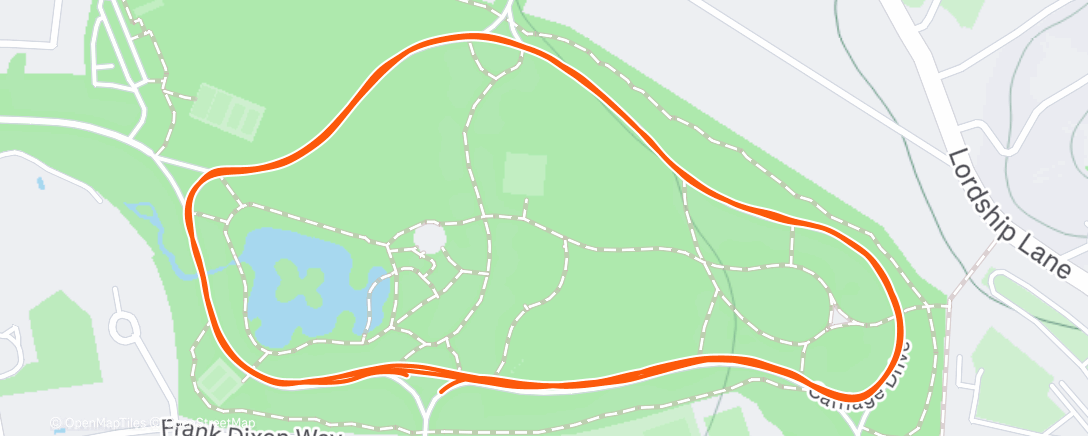 Карта физической активности (Parkrun)