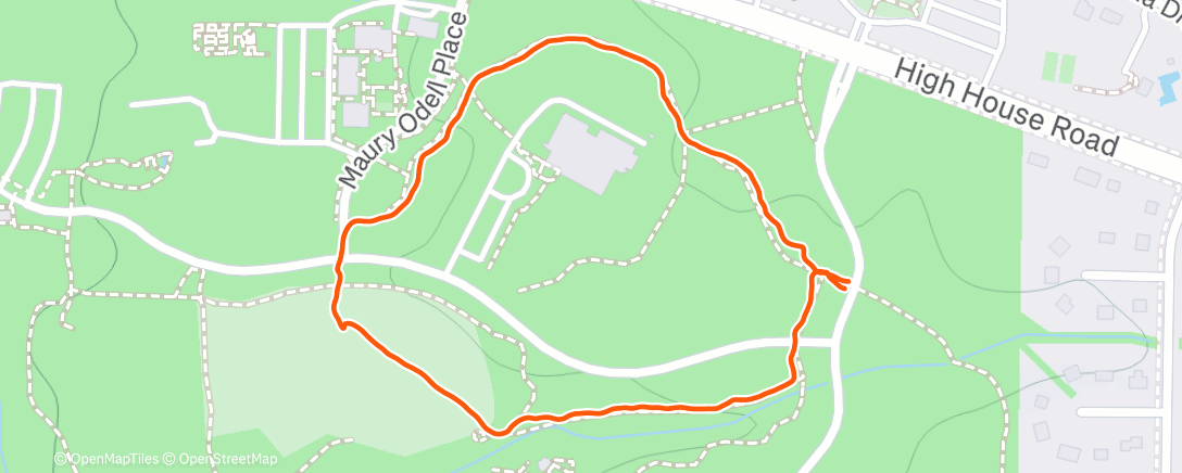 Map of the activity, Afternoon Walk
