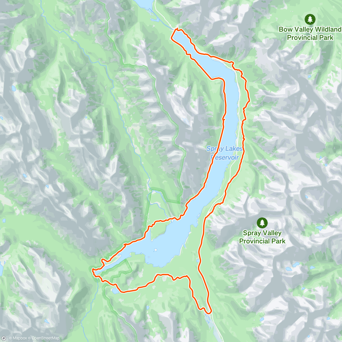 Map of the activity, Epic de Canmore 2025