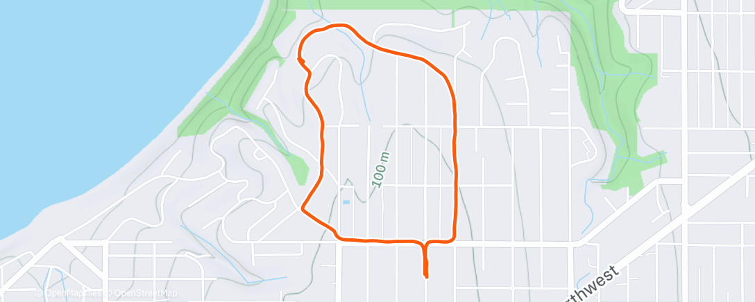 Map of the activity, Afternoon Walk