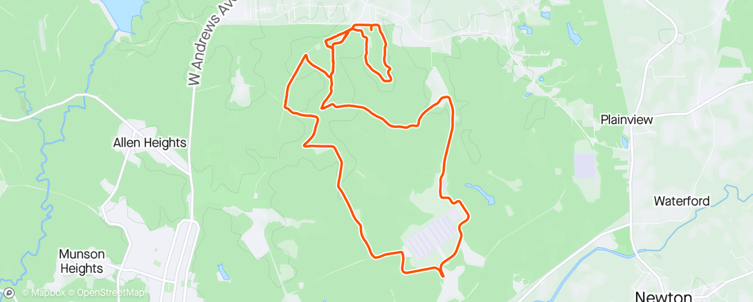 Map of the activity, Gravel Trail Ride on the MTB