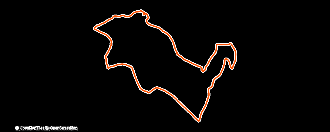 Map of the activity, Morning Trail Run