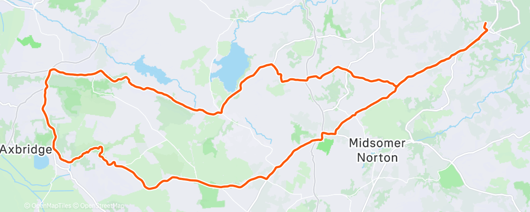 Map of the activity, Morning Ride