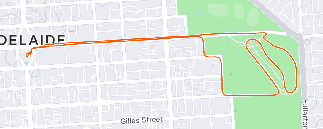 Map of the activity, Evening Ride