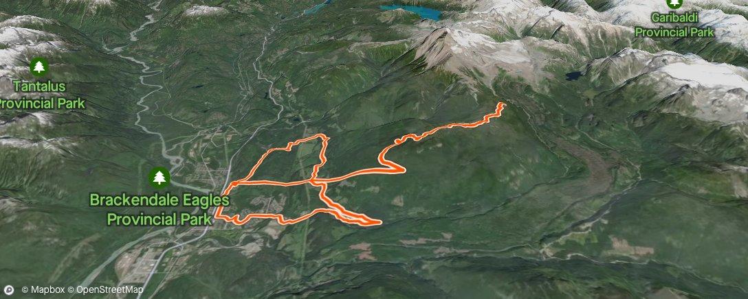 Map of the activity, Squamish Long Run
