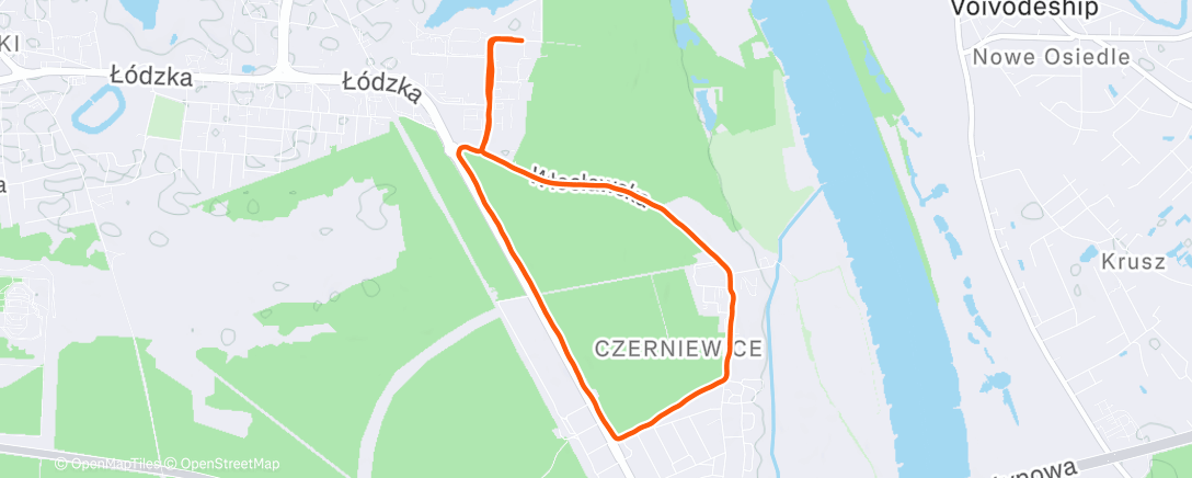 Карта физической активности (Evening Run)