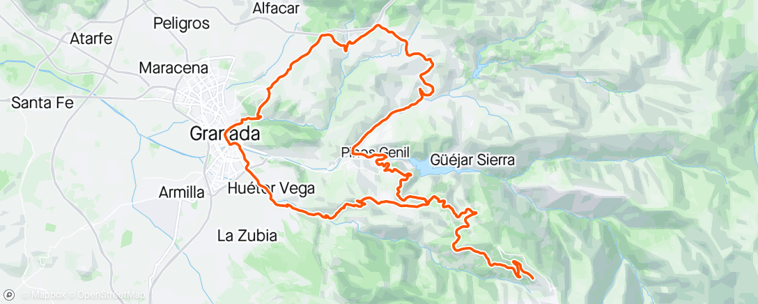 Map of the activity, Calma