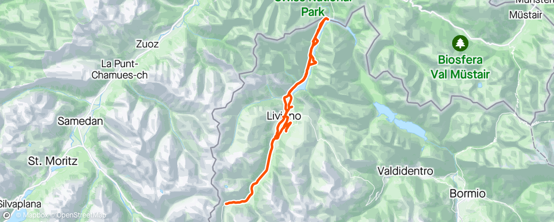 Map of the activity, Giro mattutino Livigno, Lombardia ⛅