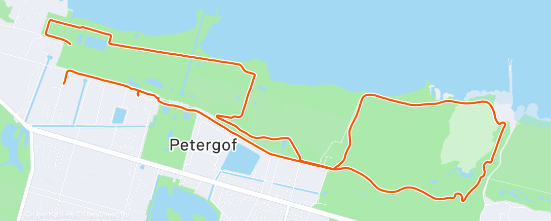 Map of the activity, Morning Run