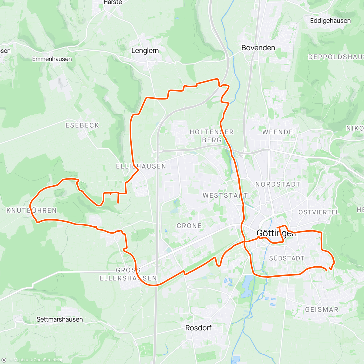 Map of the activity, Gö Gravel Social Ride – July 25 2024