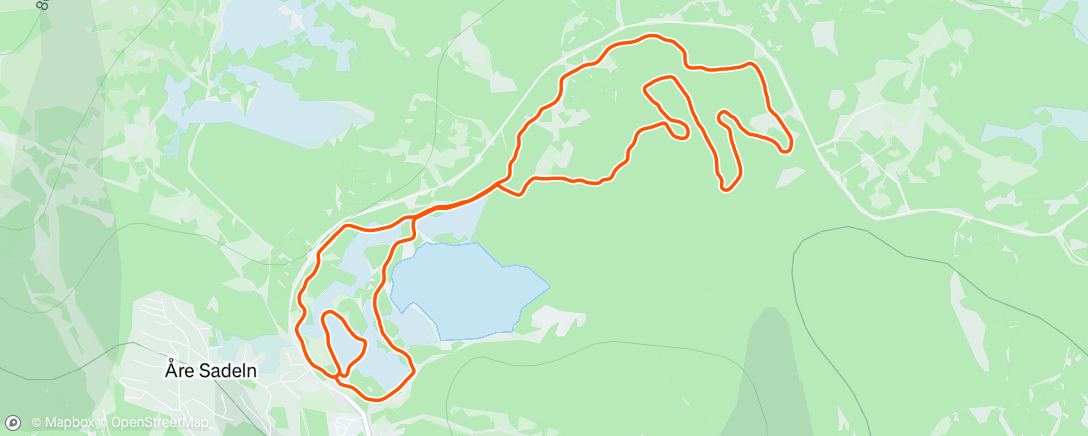 Map of the activity, Morning Nordic Ski