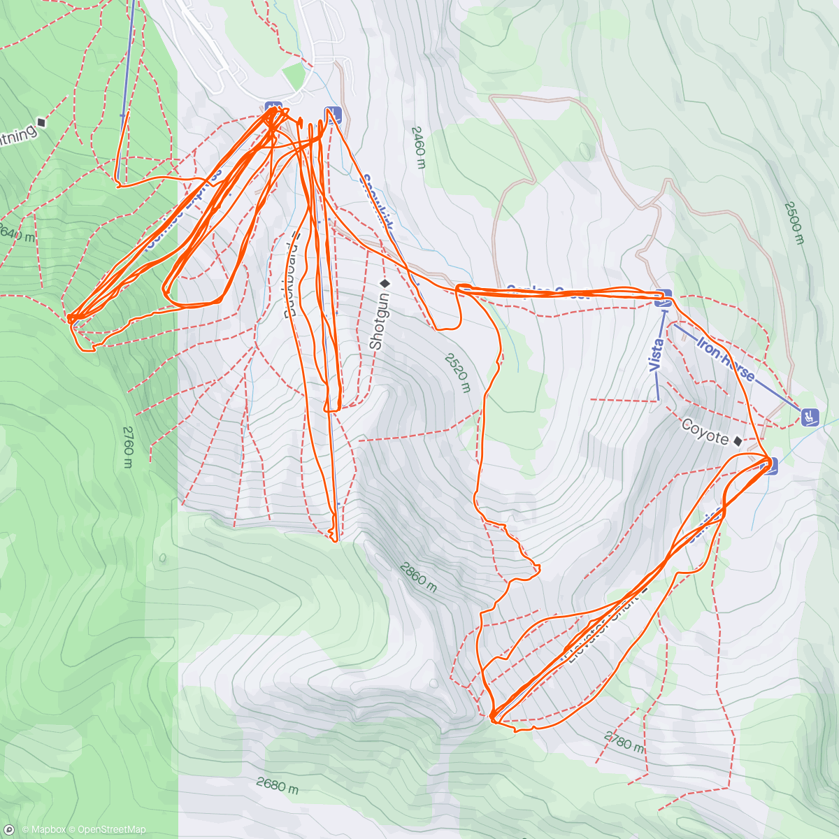 Map of the activity, Kirkwood