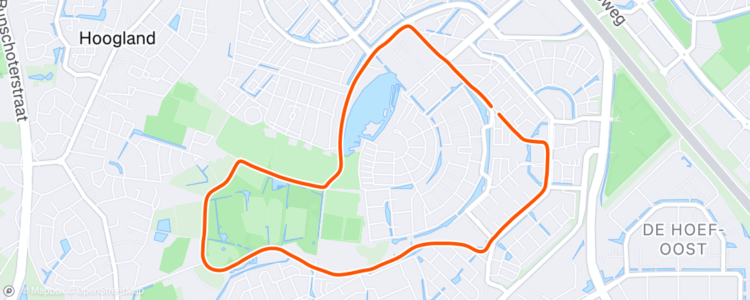 Карта физической активности (Namiddagwandeling)