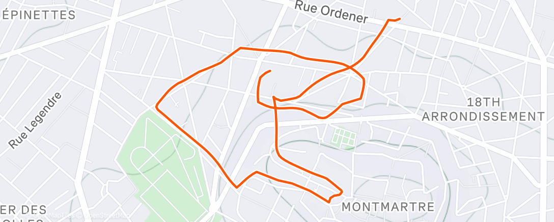 Map of the activity, JetLag