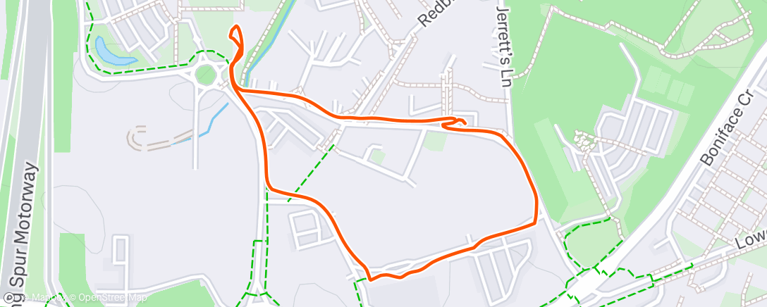 Map of the activity, Extended nursery walk
