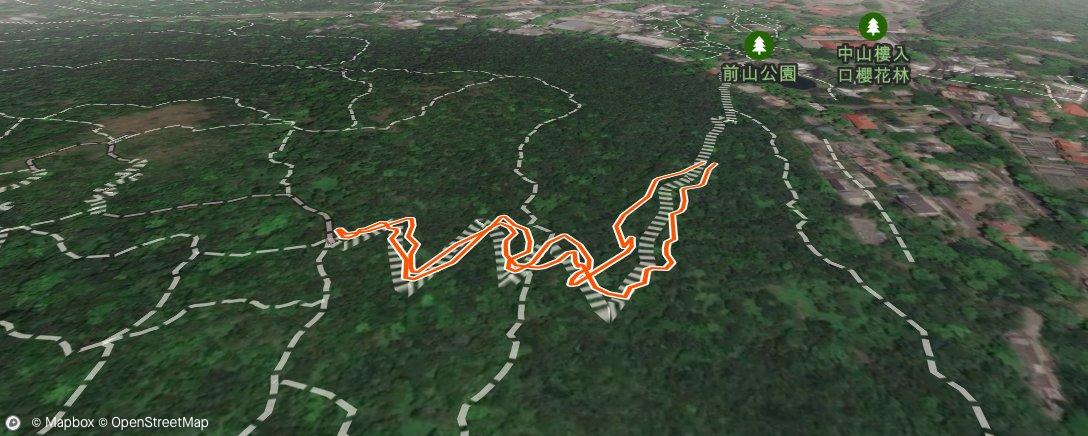 Map of the activity, Afternoon Trail Run