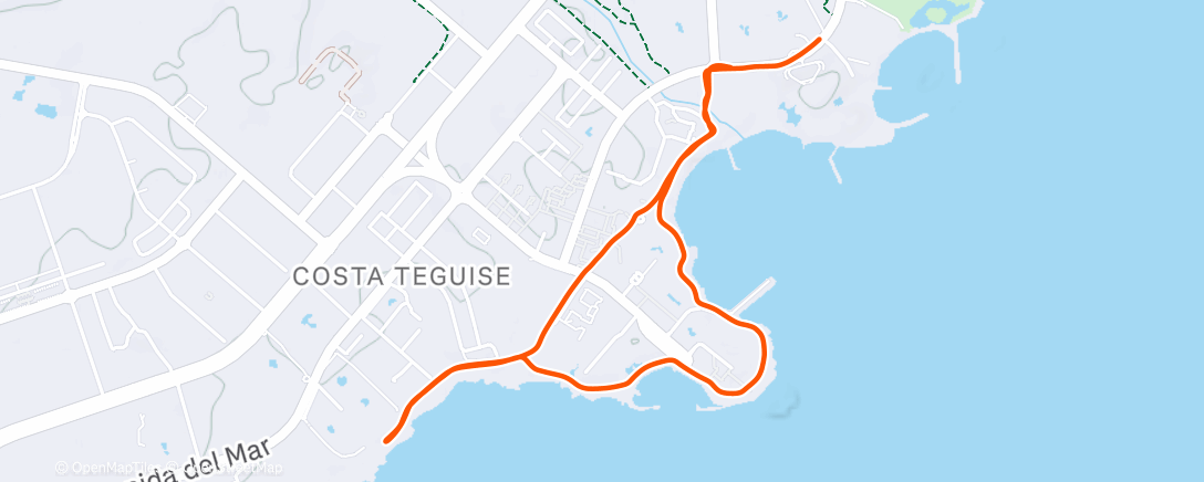 Map of the activity, Shake out