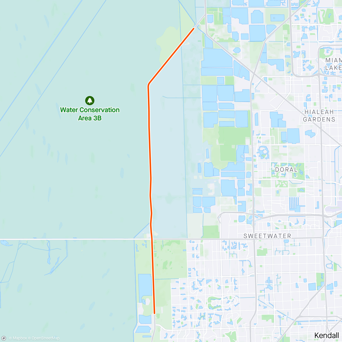 Mapa da atividade, GFNY Miami