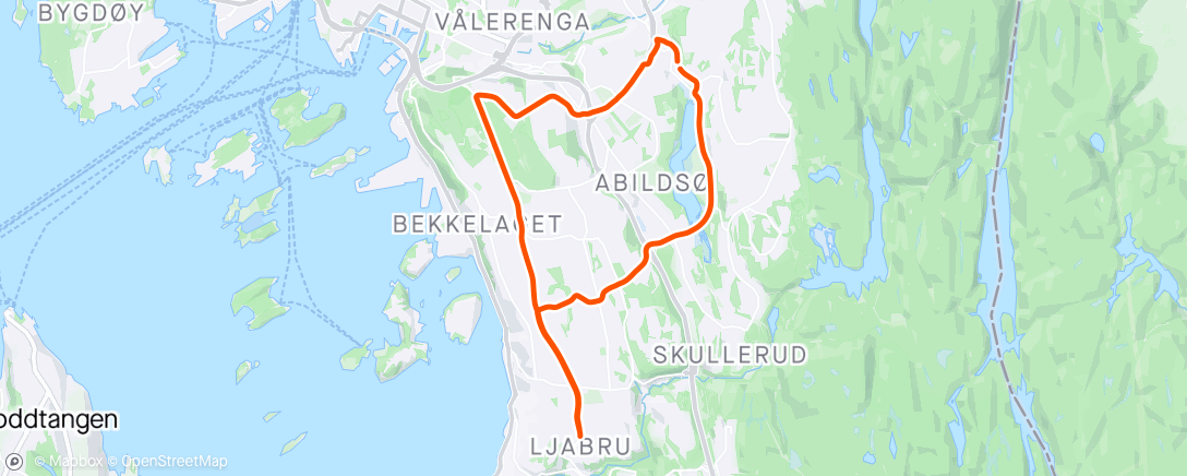 Map of the activity, Ingen bakbremser