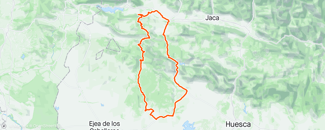 Map of the activity, Aventura por la Sierra de Santo Domingo