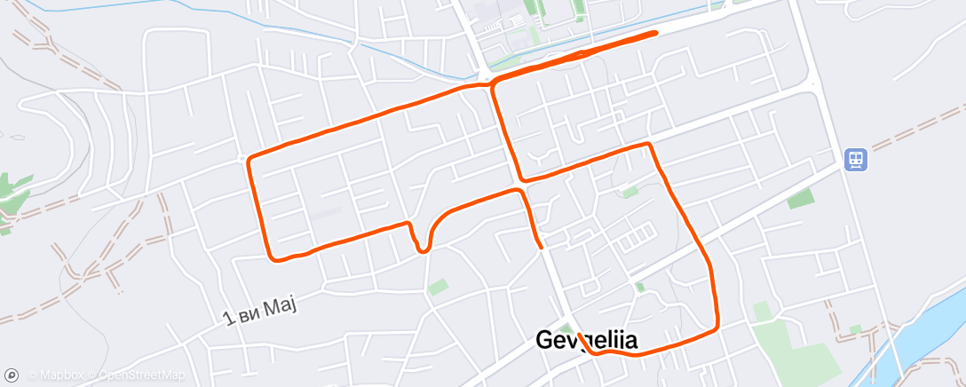 Map of the activity, November Run Gevgelija 2024