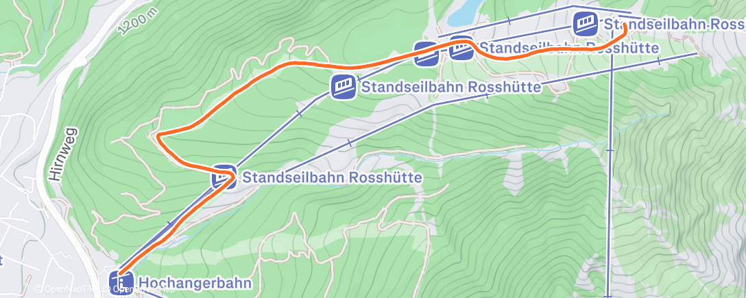 Map of the activity, Afternoon Backcountry Ski