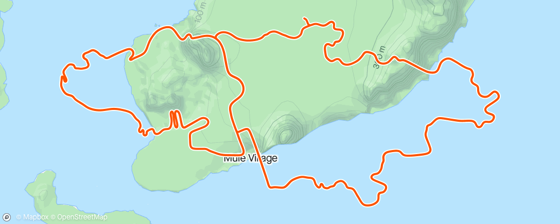 アクティビティ「Zwift - Group Ride: DIRT Xtra Long Ride (C) on Big Flat 8 in Watopia」の地図