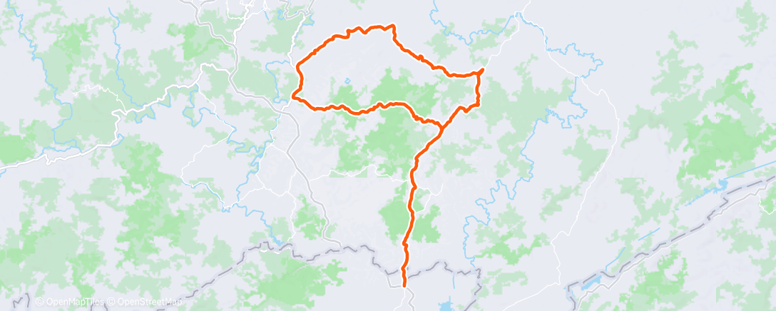 Map of the activity, Pedalada de mountain bike matinal