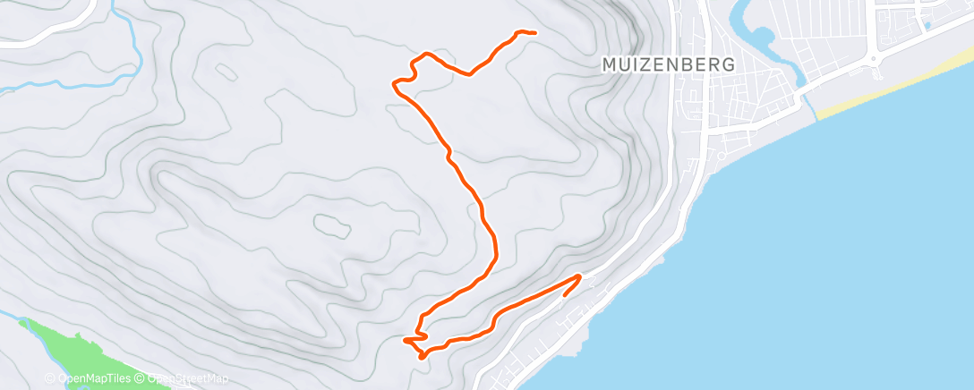 Map of the activity, Lunch Trail Run