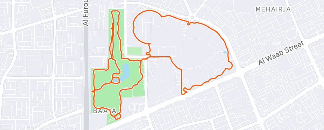 Карта физической активности (Morning Run – Aspire Park 🌳 with the Grand Slam Striders)