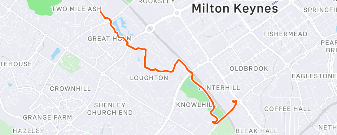 Map of the activity, Morning Ride