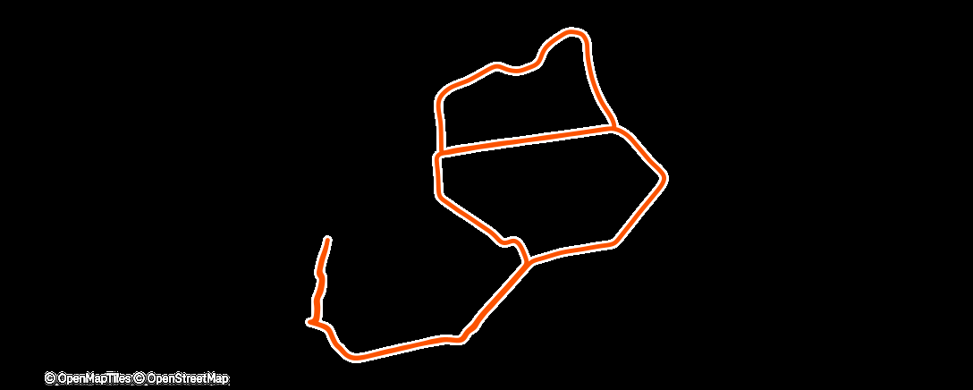Map of the activity, Lauf am Nachmittag