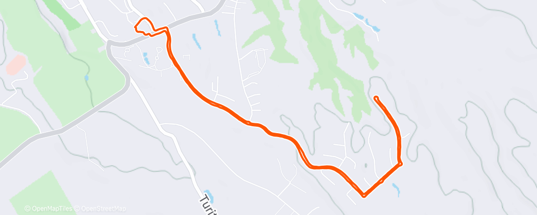 Map of the activity, Lunch Run