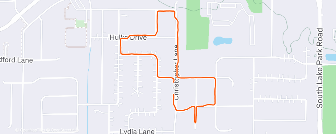 Map of the activity, Afternoon Walk with the pup