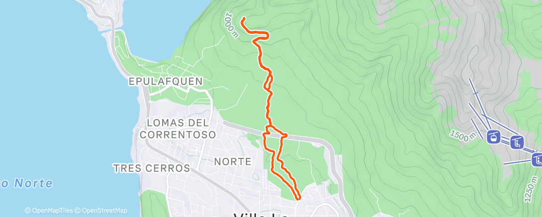 Карта физической активности (Evening Trail Run)