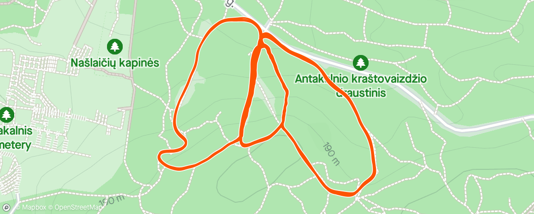 Map of the activity, Uphill 🔁⛰️