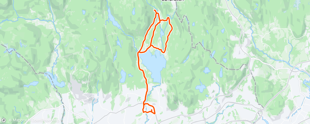 Map of the activity, Maridalen i sola