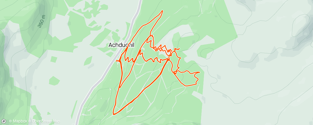 Map of the activity, Kids Laggan spin