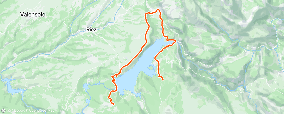 Map of the activity, FulGaz - Tour De Lac