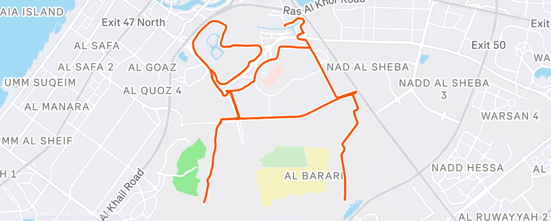 Map of the activity, Mittagsradfahrt