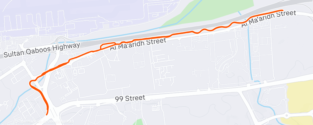 Map of the activity, Namiddagloop