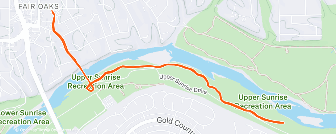Map of the activity, Morning Run