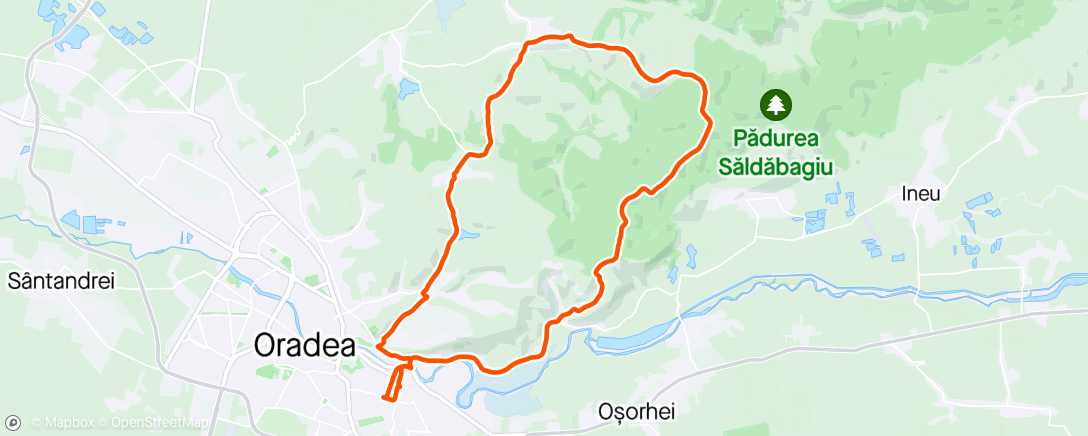 Map of the activity, Tura Pădurea Săldăbagiu