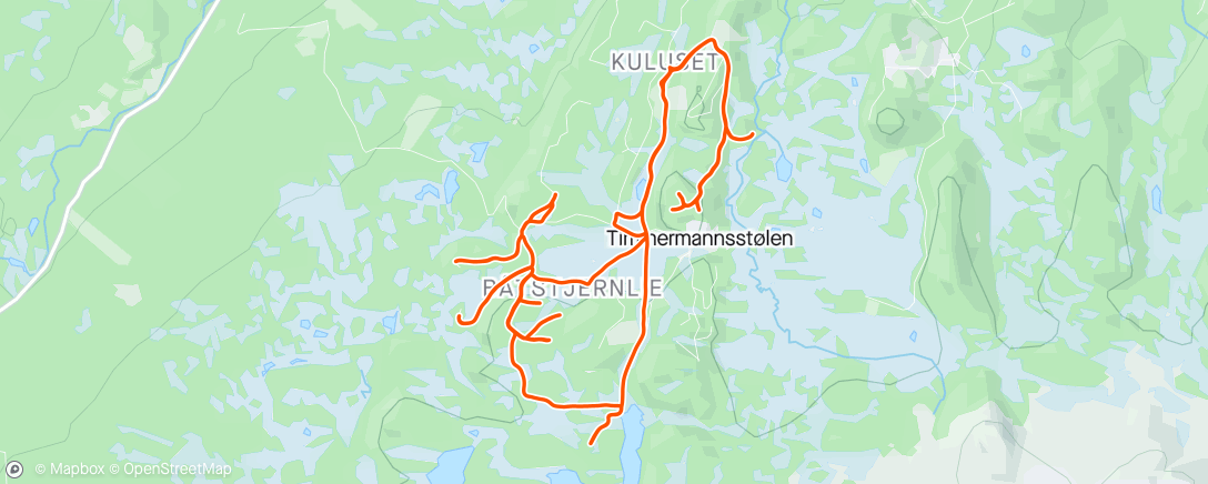 Map of the activity, Litt for løst for fatbiking