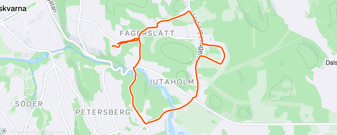 Map of the activity, Morning Walk