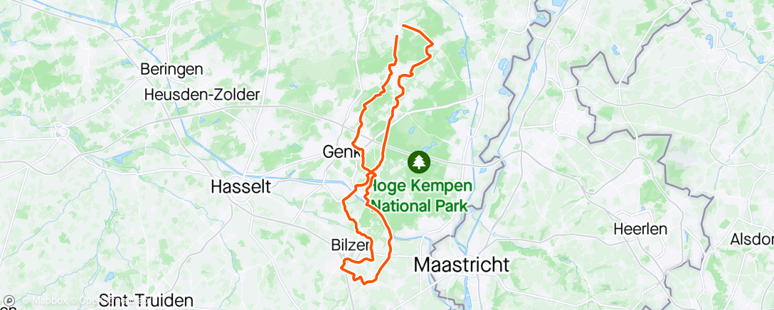 Map of the activity, RT Alden Biesen