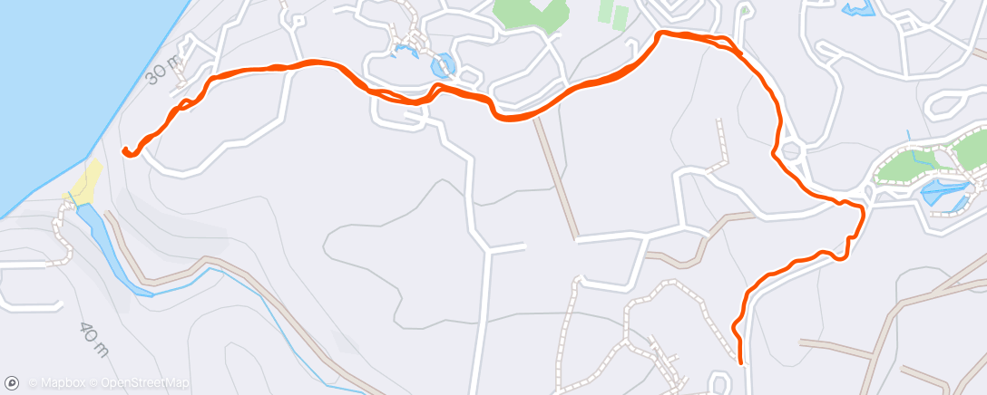 Map of the activity, Ayana walk